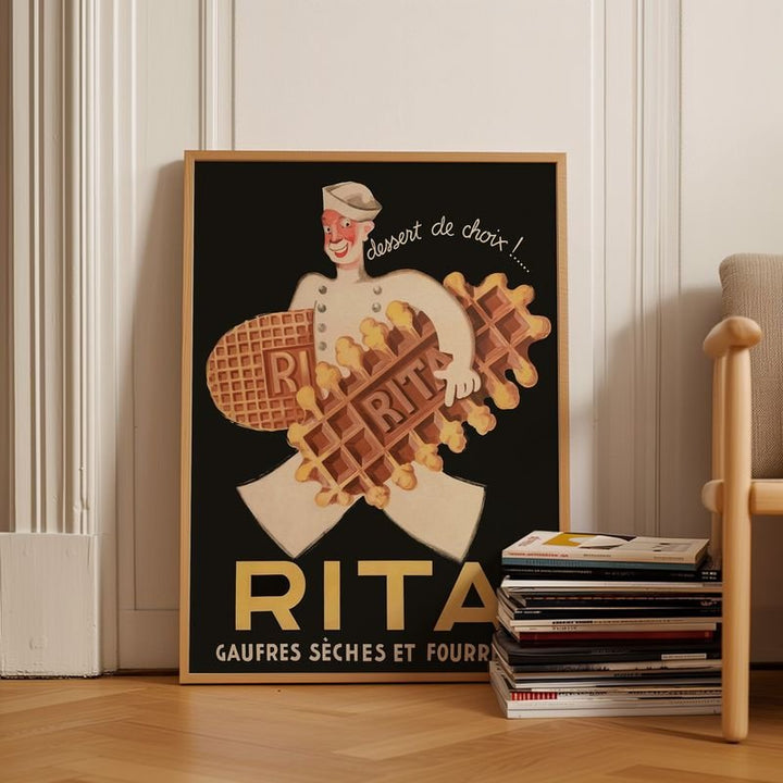 Rita Waffle Biscuit Advertisement Wall Art Print - Style My Wall