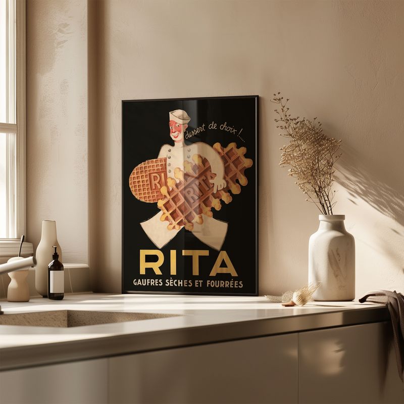 Rita Waffle Biscuit Advertisement Wall Art Print - Style My Wall