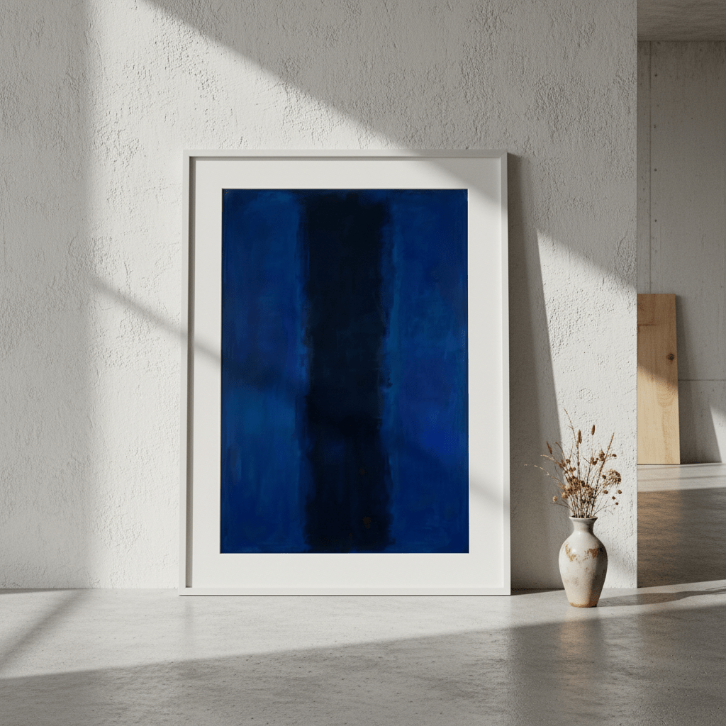 River Blue Abstract Mark Rothko Inspired Art wall - art - picture - poster