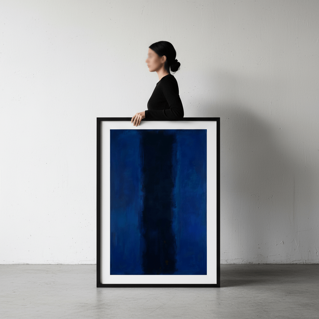 River Blue Abstract Mark Rothko Inspired Art wall - art - picture - poster