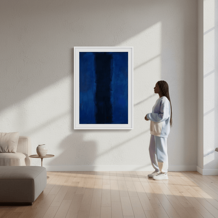 River Blue Abstract Mark Rothko Inspired Art wall - art - picture - poster