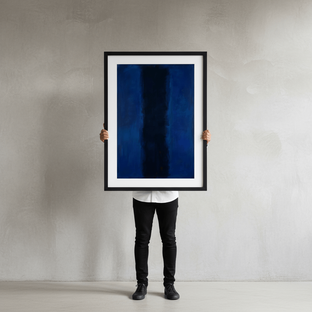 River Blue Abstract Mark Rothko Inspired Art wall - art - picture - poster
