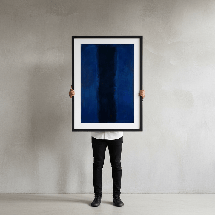 River Blue Abstract Mark Rothko Inspired Art wall - art - picture - poster
