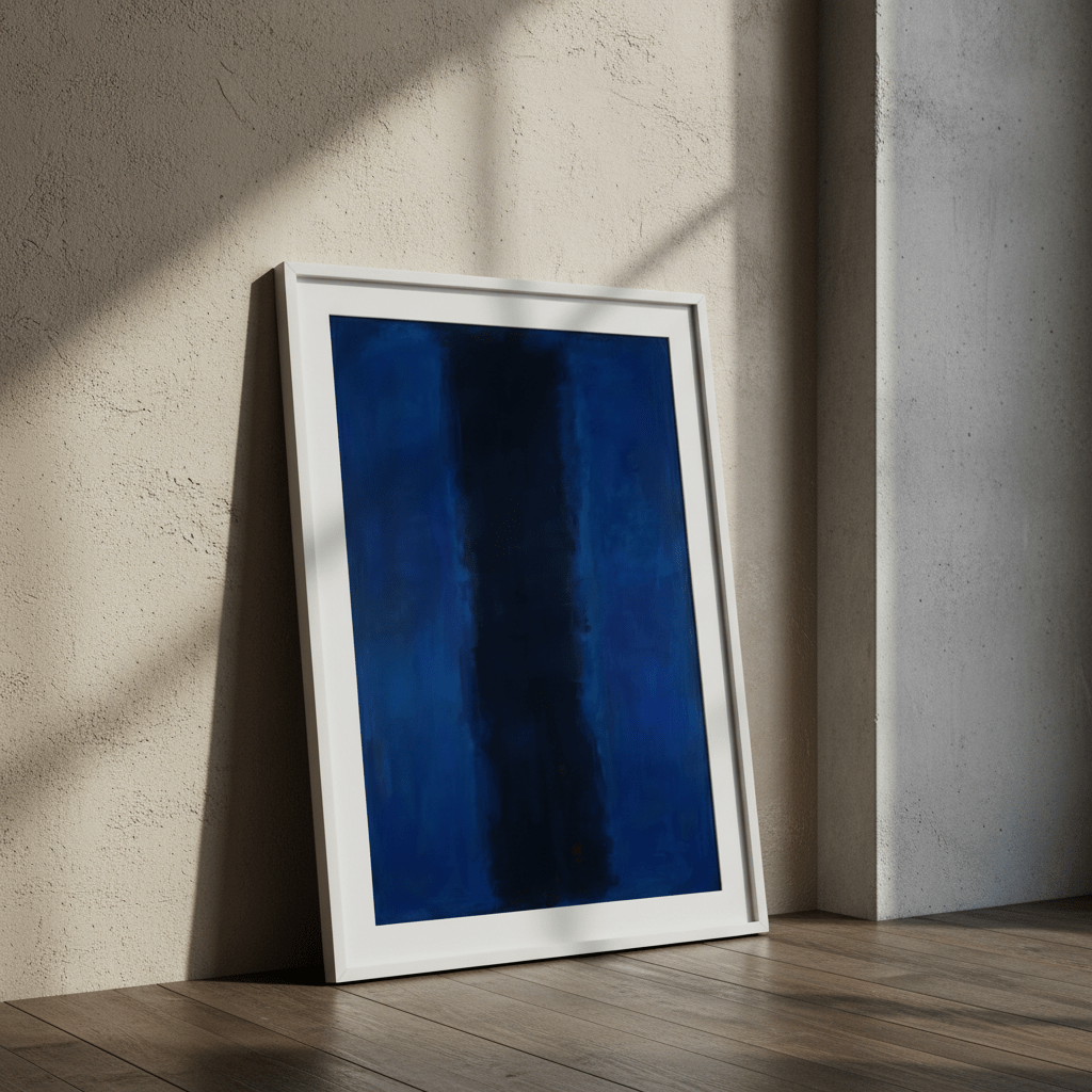 River Blue Abstract Mark Rothko Inspired Art wall - art - picture - poster