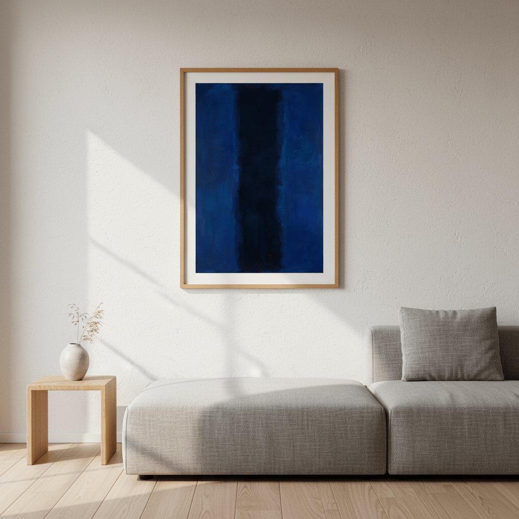 River Blue Abstract Mark Rothko Inspired Art wall - art - picture - poster