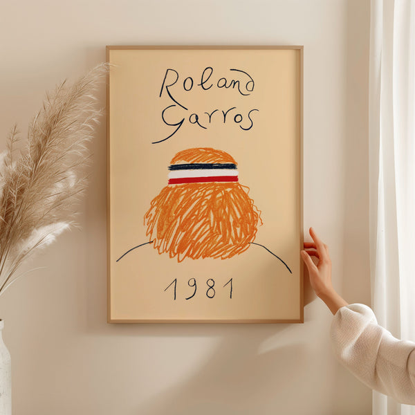 Roland Garros 1981 Tennis Wall Art