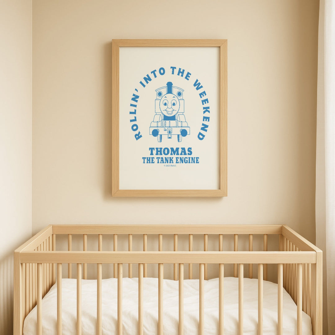 Rollin into the Weekend Thomas the Tank Engine Print wall - art - picture - poster