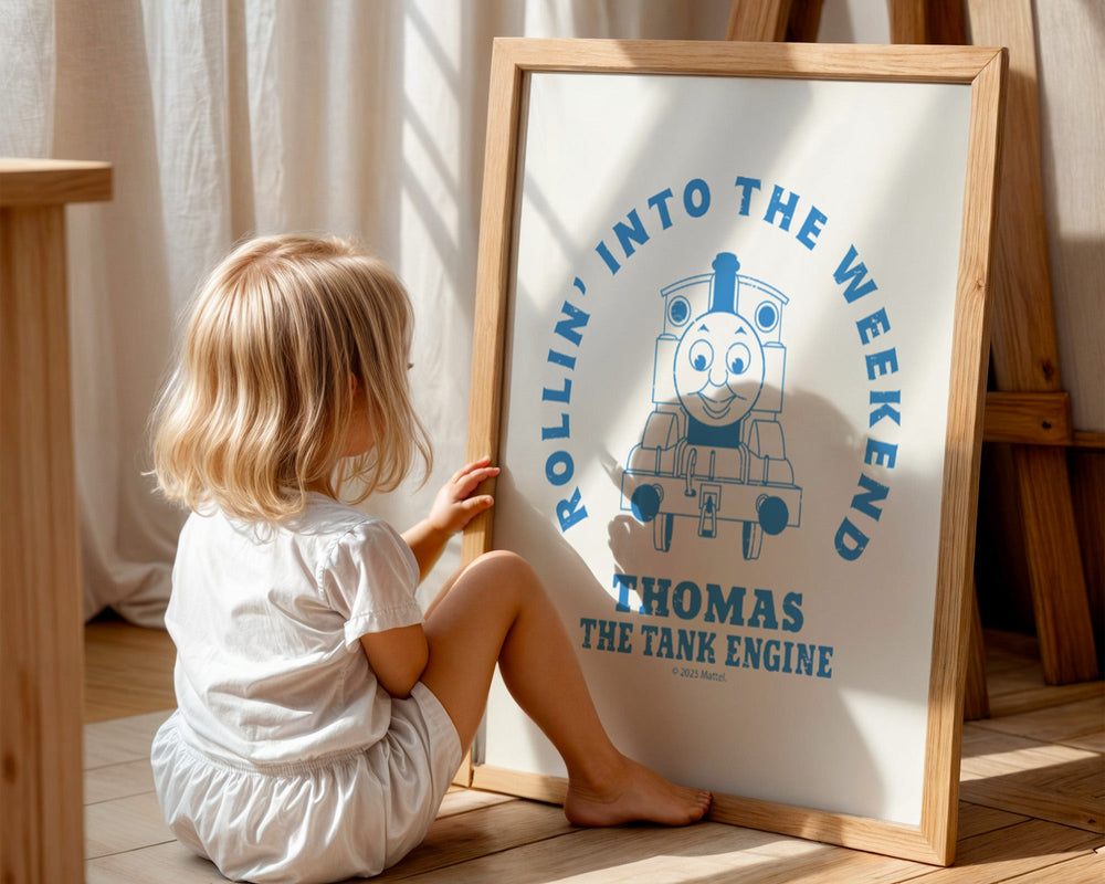 Rollin into the Weekend Thomas the Tank Engine Print wall - art - picture - poster
