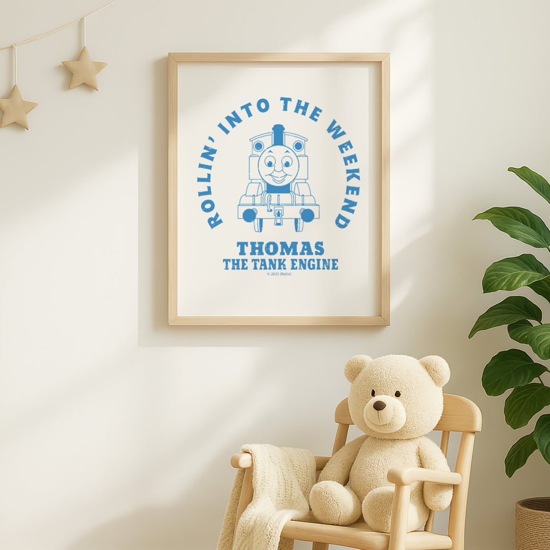 Rollin into the Weekend Thomas the Tank Engine Print wall - art - picture - poster