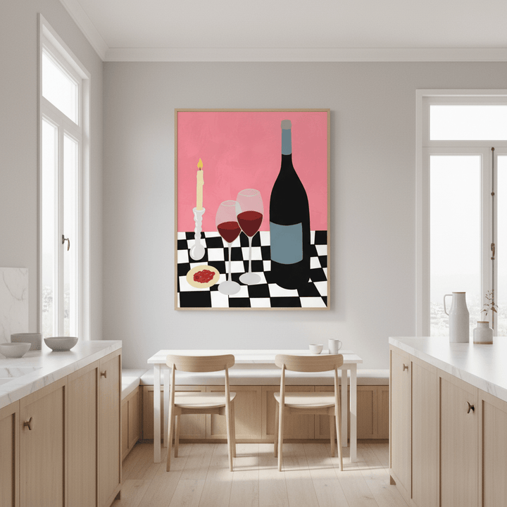 Romantic Dinner with Vino by Yuan Zhang wall - art - picture - poster