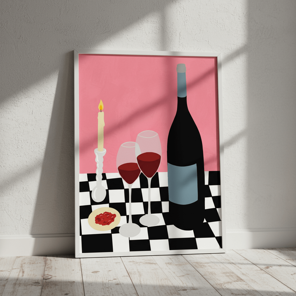 Romantic Dinner with Vino by Yuan Zhang wall - art - picture - poster