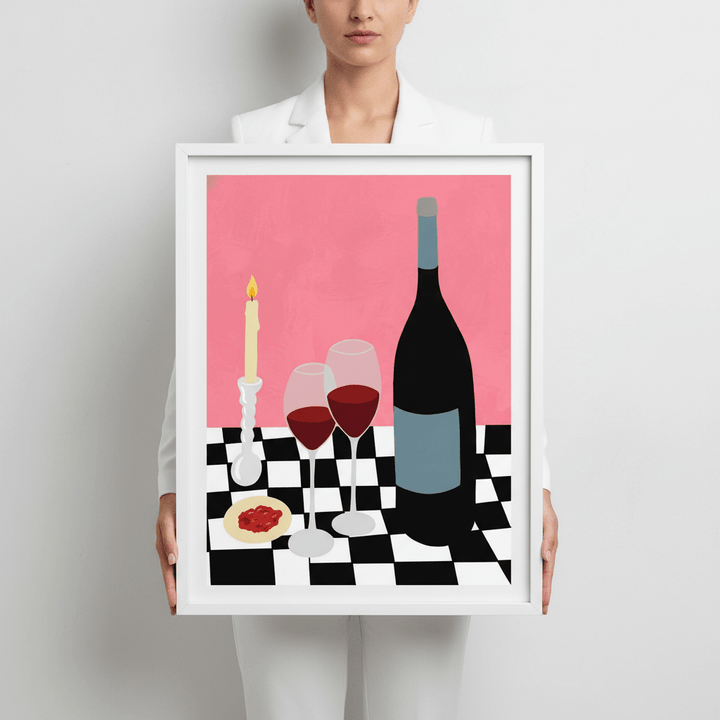 Romantic Dinner with Vino by Yuan Zhang wall - art - picture - poster