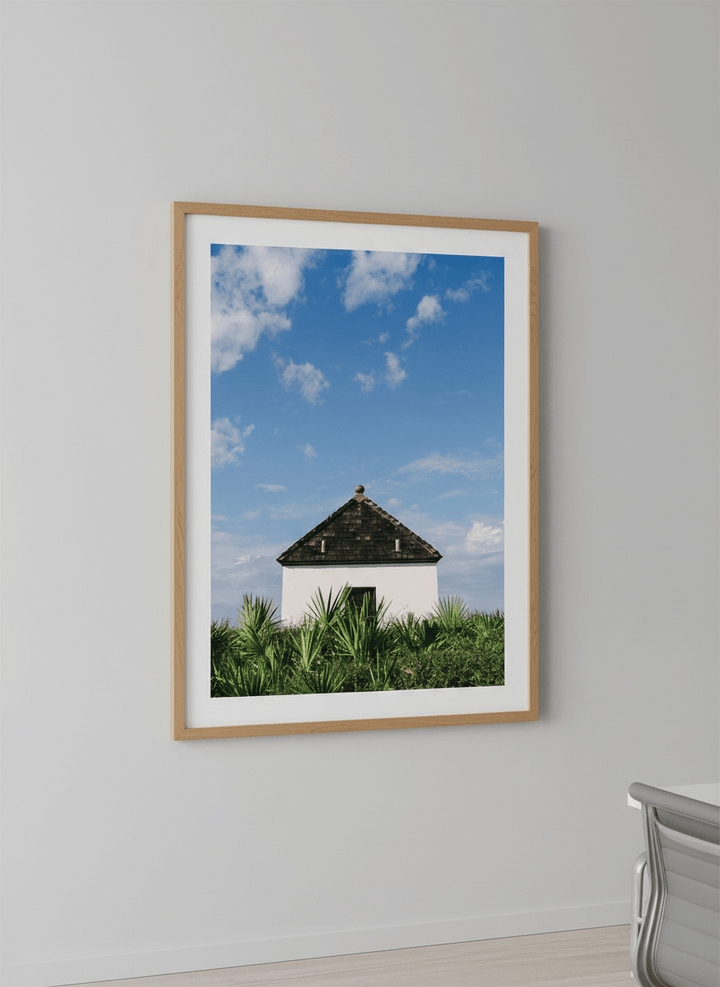 Contemporary wall art featured in a bright modern office workspace