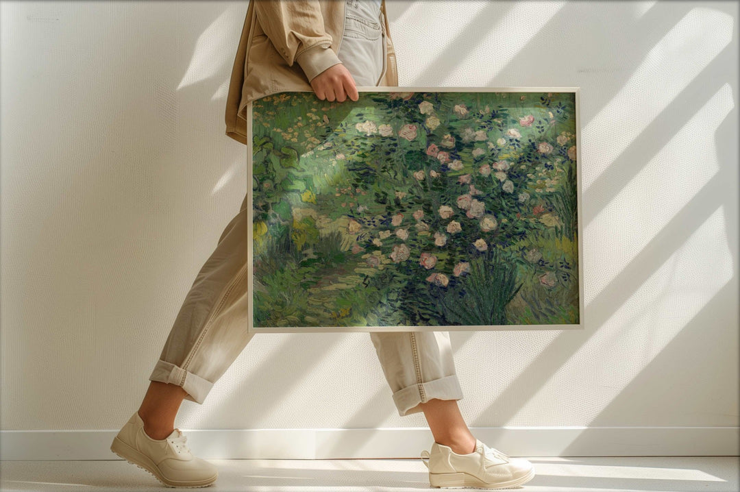 Roses 1889 by Vincent van Gogh wall - art - picture - poster