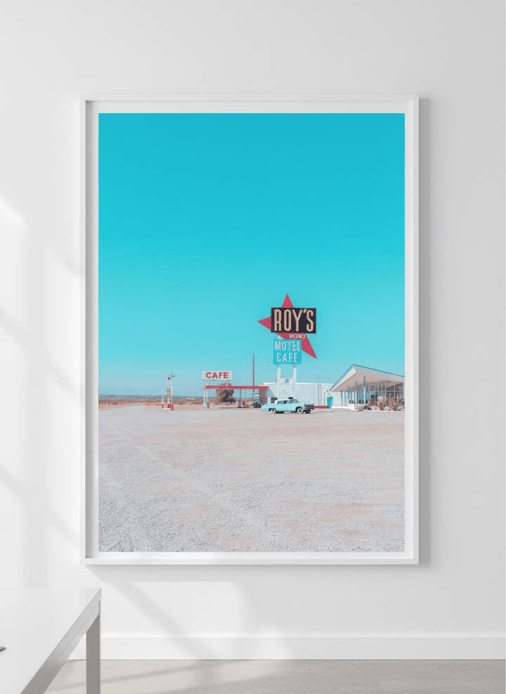 Contemporary wall art featured in a bright modern office workspace