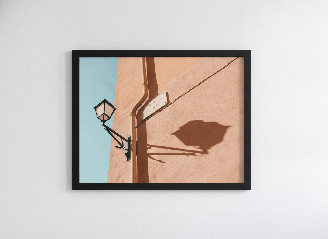 Contemporary wall art featured in a bright modern office workspace