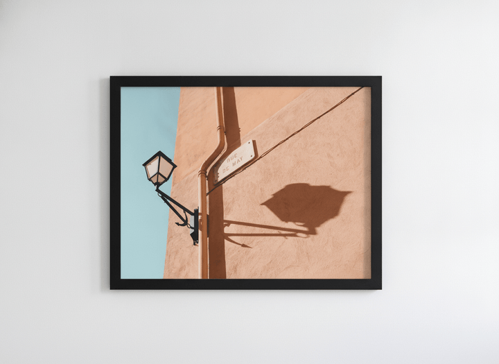 Contemporary wall art featured in a bright modern office workspace