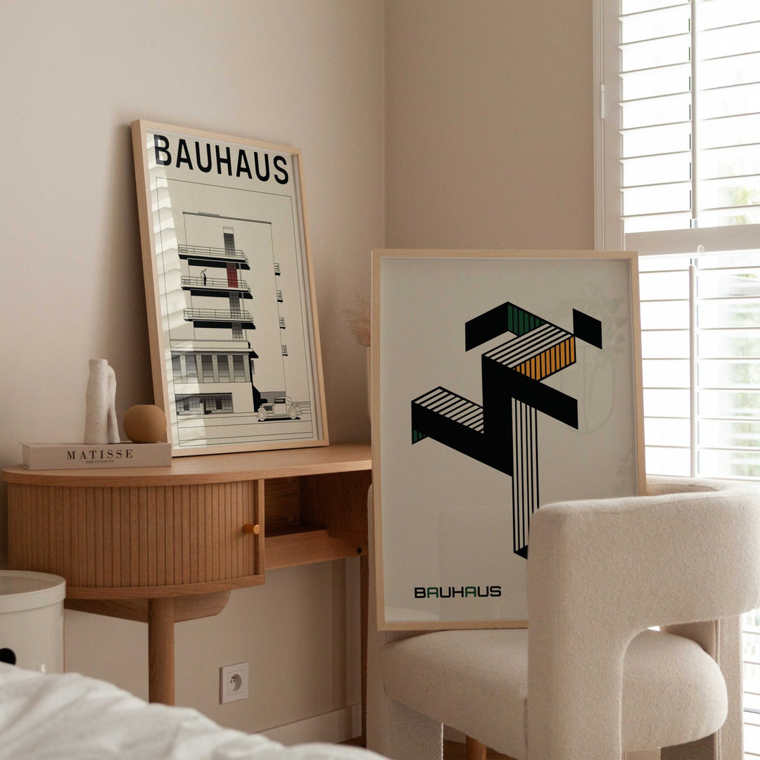 Running Man & Cityscape Set of 2 by Bauhaus - Style My Wall