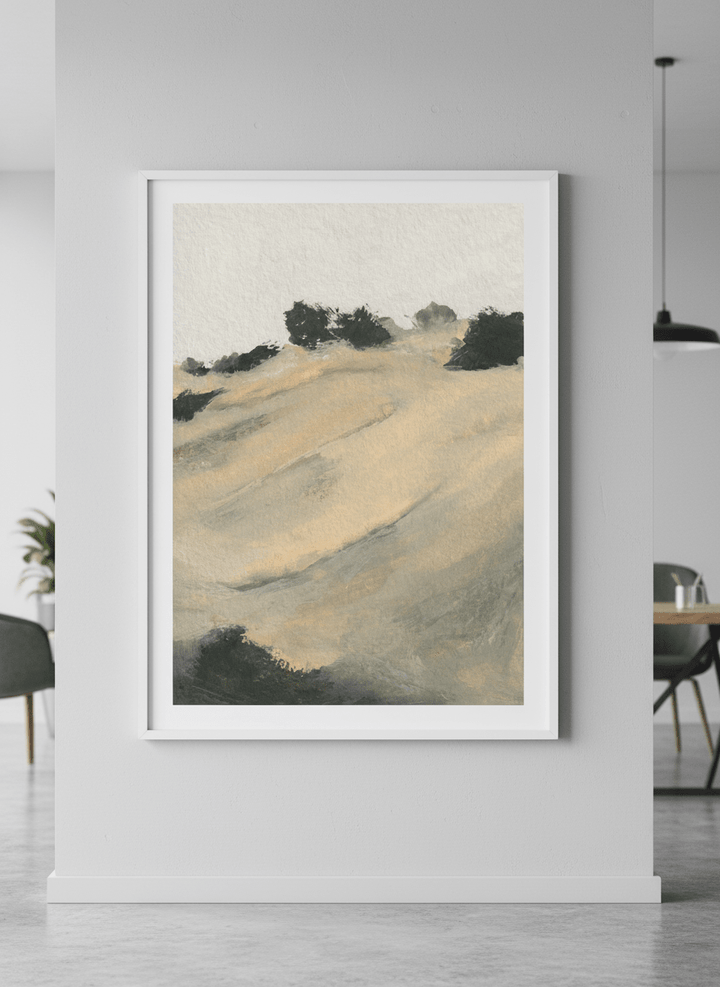 Contemporary wall art featured in a bright modern office workspace