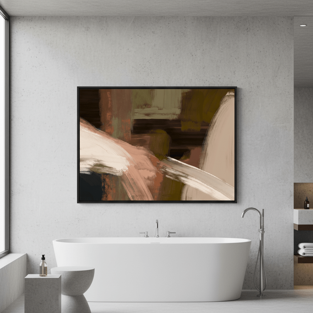 Rust and Black Abstract by Julia Cheney wall - art - picture - poster
