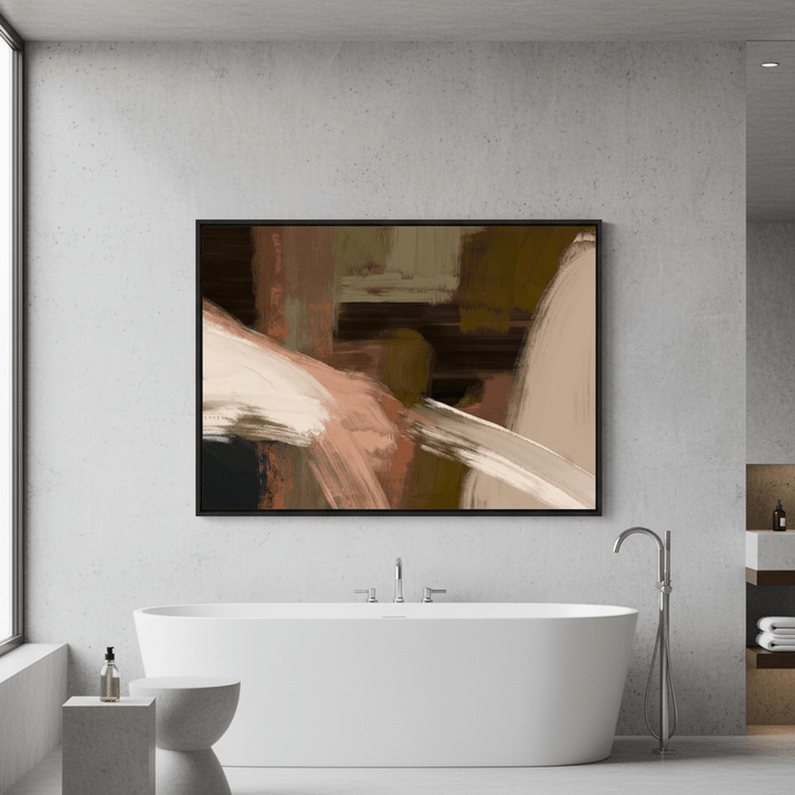 Rust and Black Abstract by Julia Cheney wall - art - picture - poster