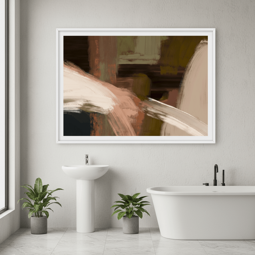 Rust and Black Abstract by Julia Cheney wall - art - picture - poster