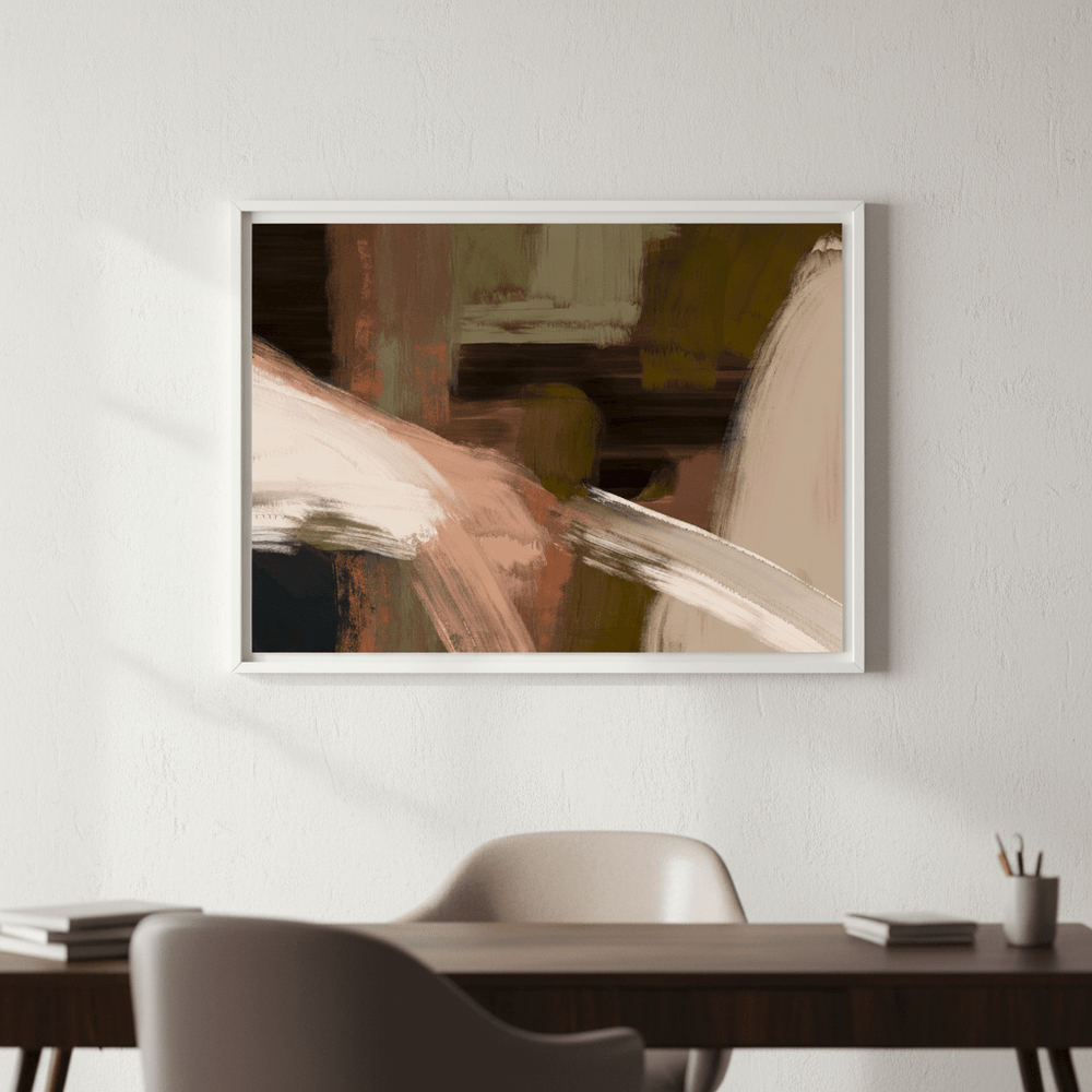 Rust and Black Abstract by Julia Cheney wall - art - picture - poster