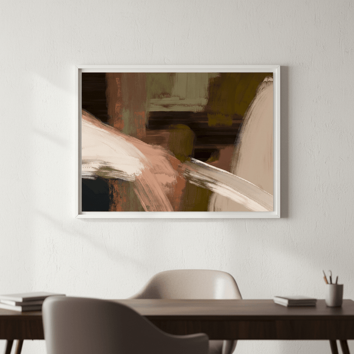 Rust and Black Abstract by Julia Cheney wall - art - picture - poster