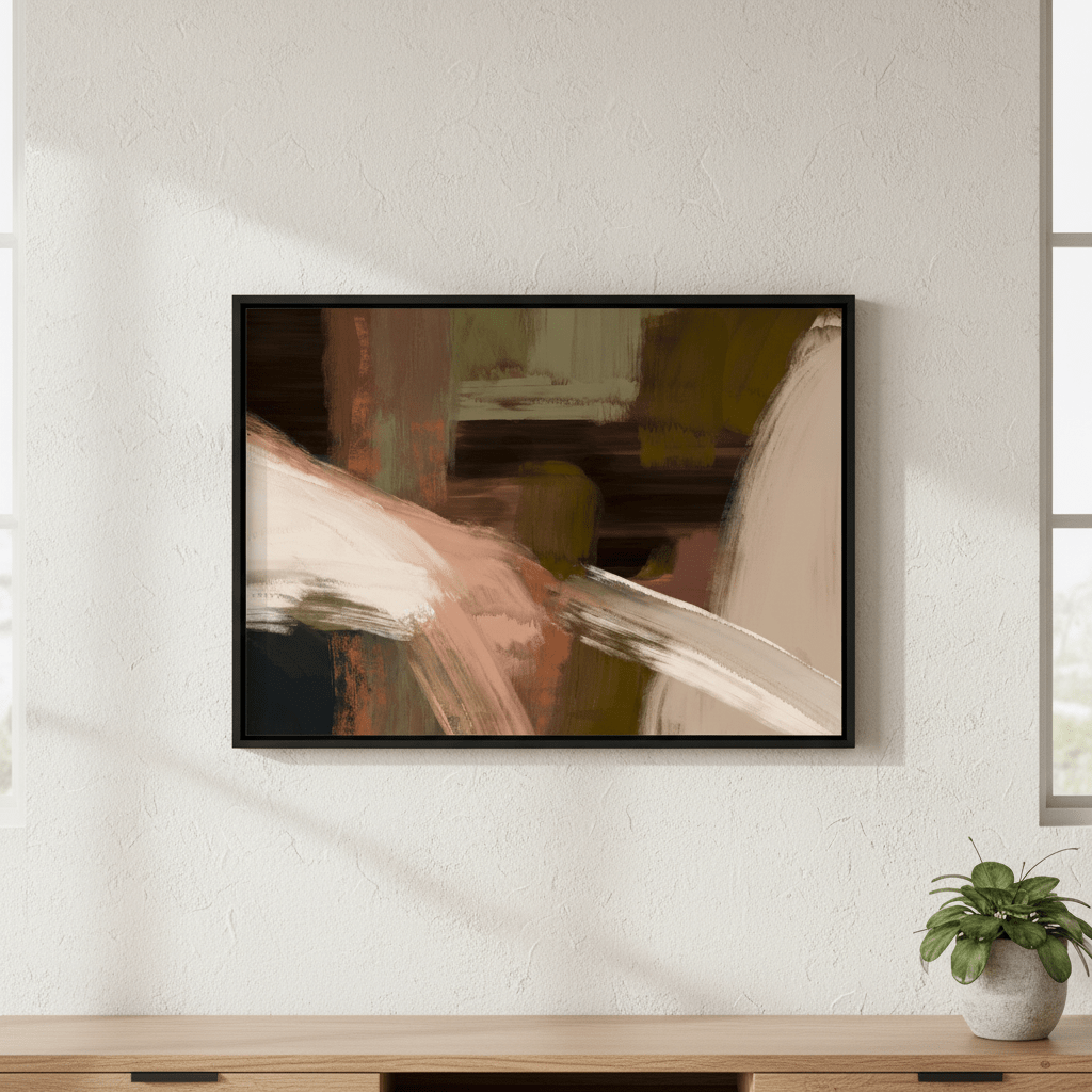 Rust and Black Abstract by Julia Cheney wall - art - picture - poster