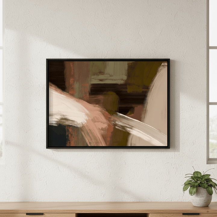 Rust and Black Abstract by Julia Cheney wall - art - picture - poster