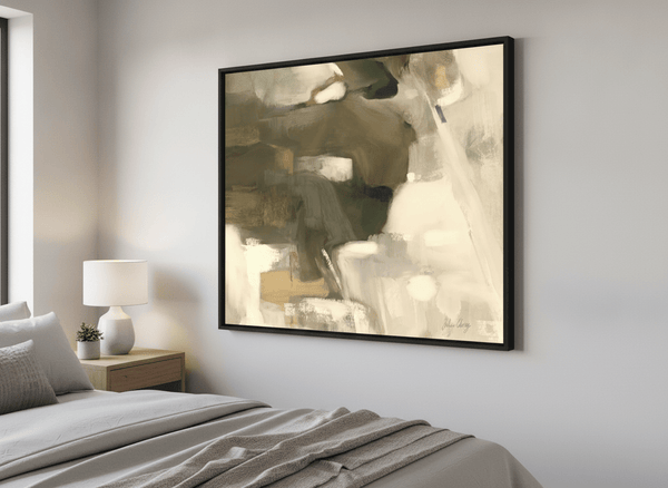Sage, Cream Abstract Julia Cheney