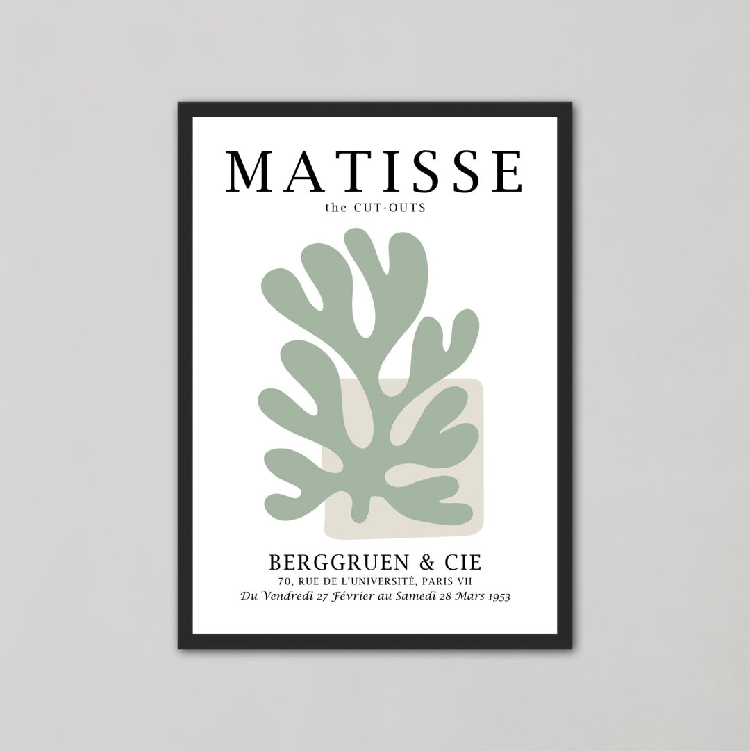 Sage Green Cut Outs Wall Prints by Henri Matisse - Style My Wall