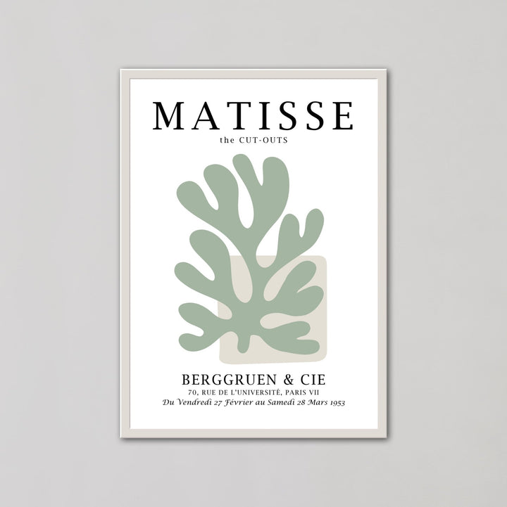 Sage Green Cut Outs Wall Prints by Henri Matisse - Style My Wall