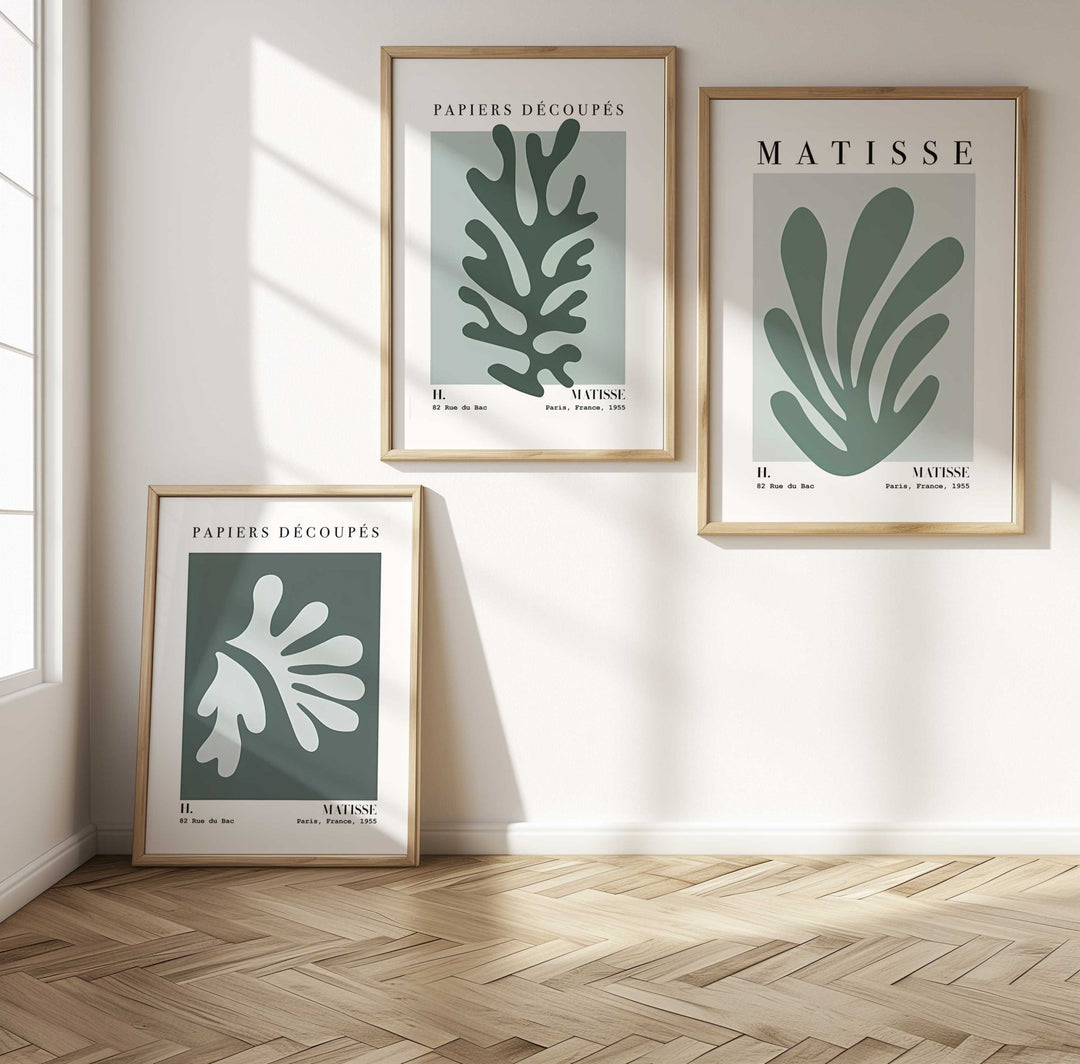 Sage Henri Matisse Rue du Bac Trio Wall Art Set - Style My Wall