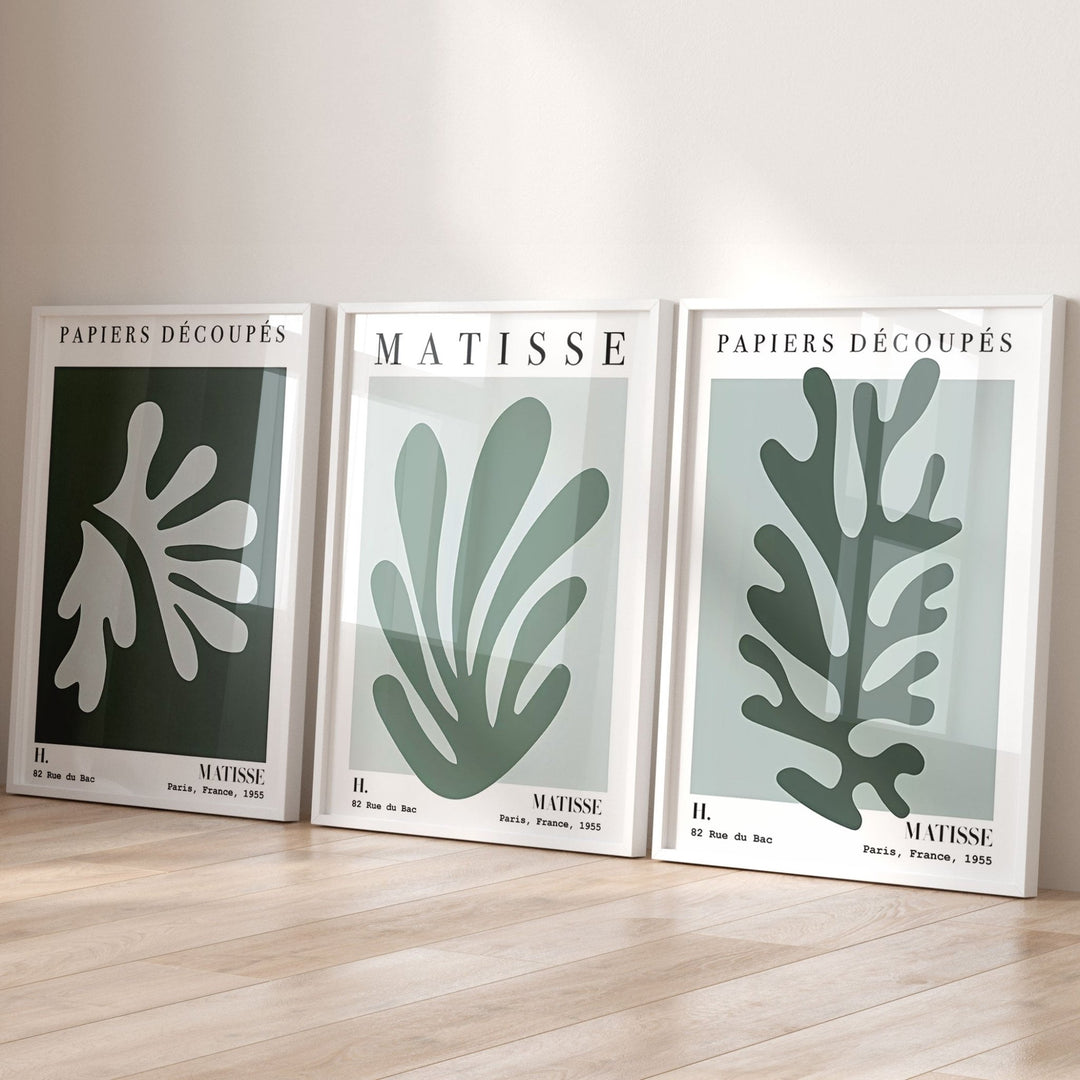 Sage Henri Matisse Rue du Bac Trio Wall Art Set - Style My Wall