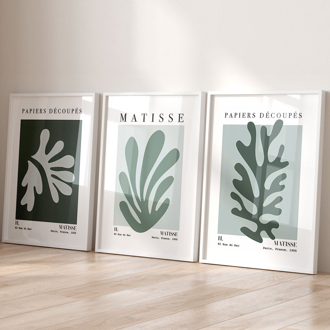 Sage Henri Matisse Rue du Bac Trio Wall Art Set - Style My Wall