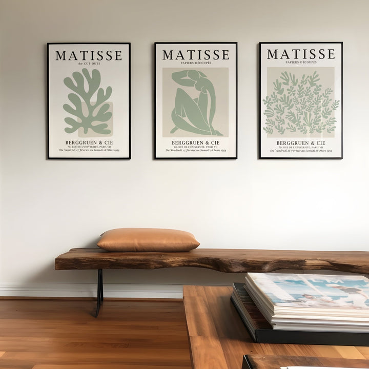 Sage Wall Prints by Henri Matisse - Set of 3 - Style My Wall