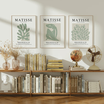 Sage Wall Prints by Henri Matisse - Set of 3 - Style My Wall