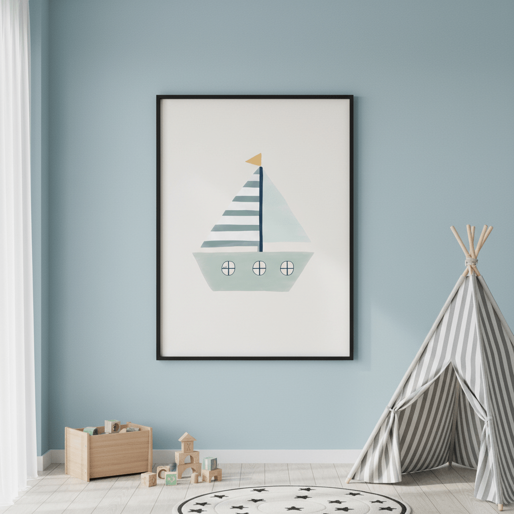Sailboat by Menina Lisboa wall - art - picture - poster