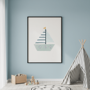 Sailboat by Menina Lisboa wall - art - picture - poster