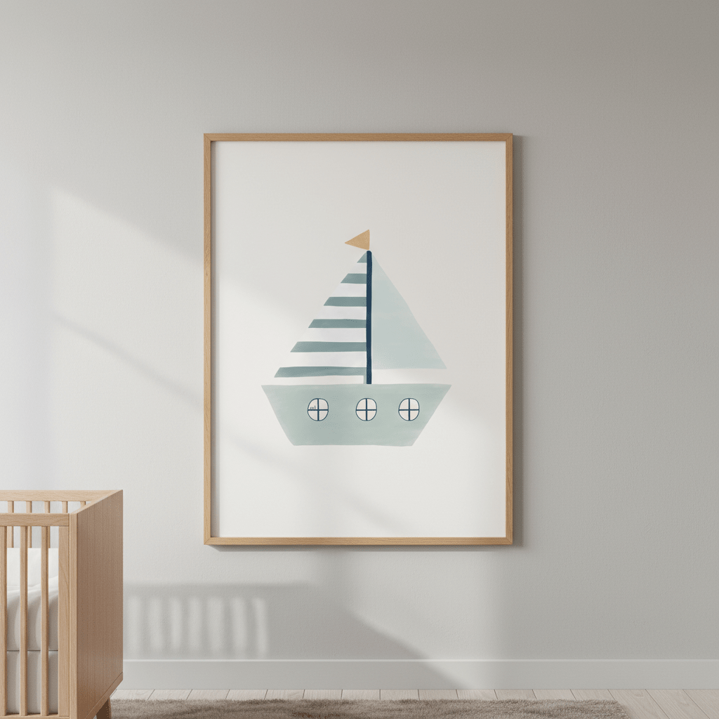 Sailboat by Menina Lisboa wall - art - picture - poster