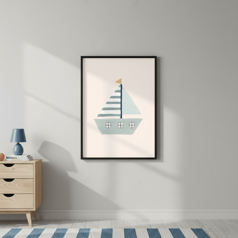Sailboat by Menina Lisboa wall - art - picture - poster