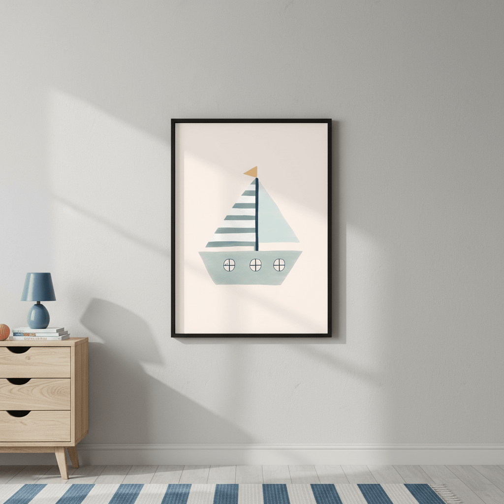 Sailboat by Menina Lisboa wall - art - picture - poster