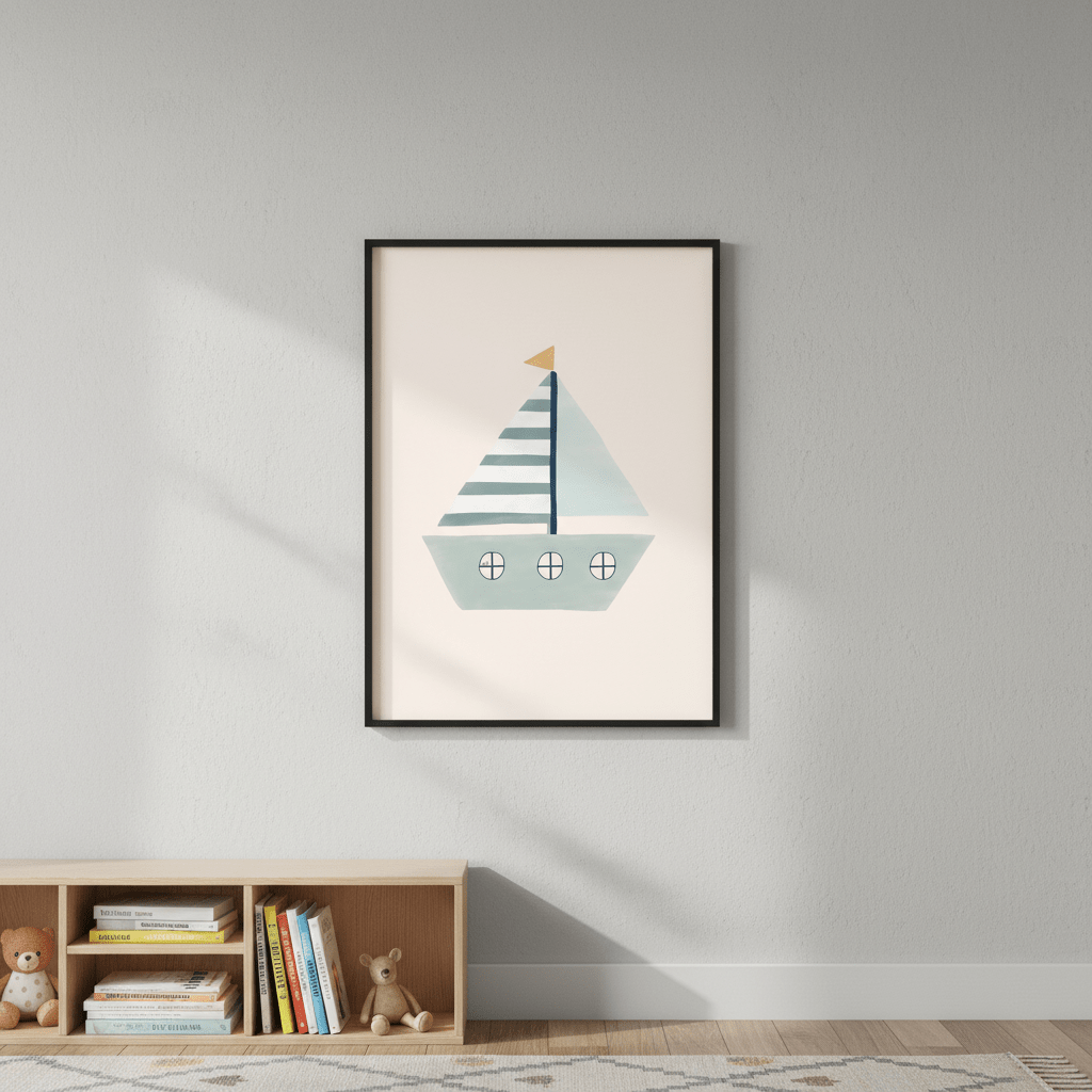 Sailboat by Menina Lisboa wall - art - picture - poster