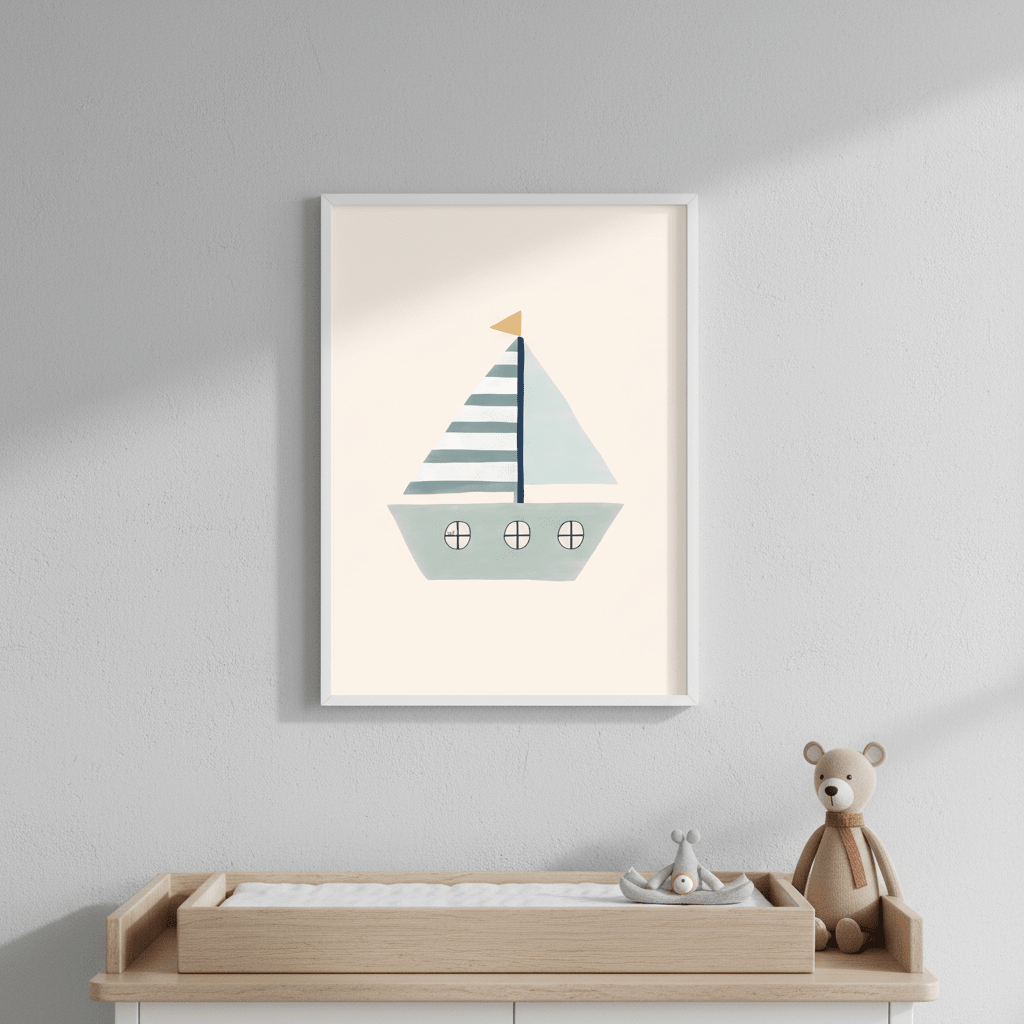 Sailboat by Menina Lisboa wall - art - picture - poster