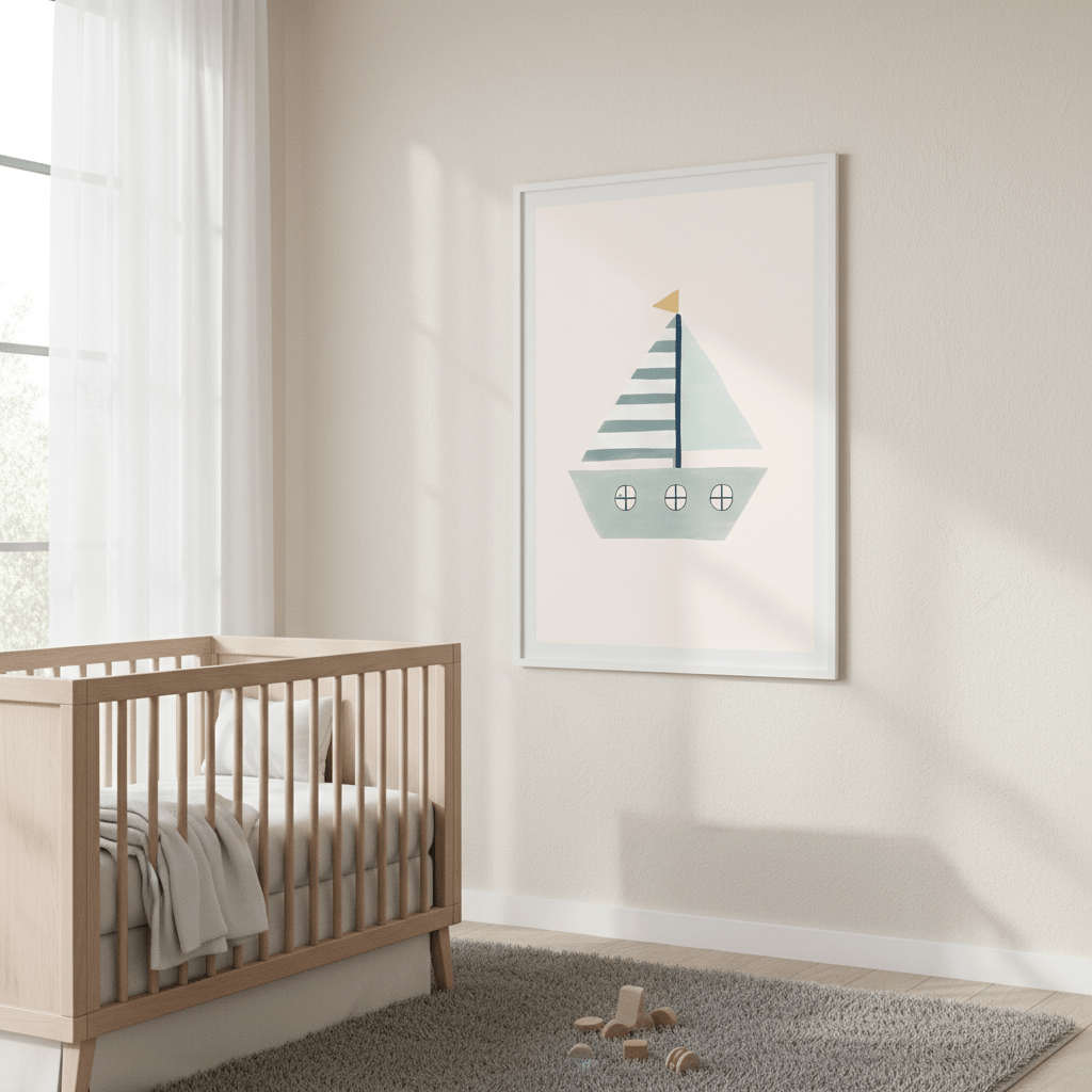Sailboat by Menina Lisboa wall - art - picture - poster