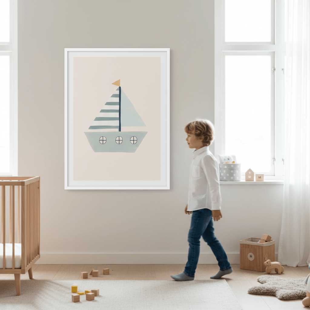 Sailboat by Menina Lisboa wall - art - picture - poster