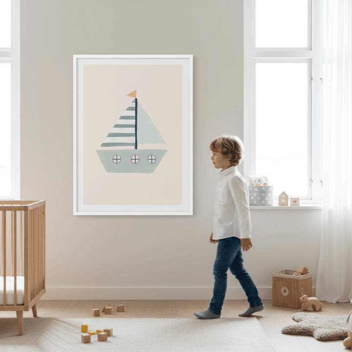 Sailboat by Menina Lisboa wall - art - picture - poster