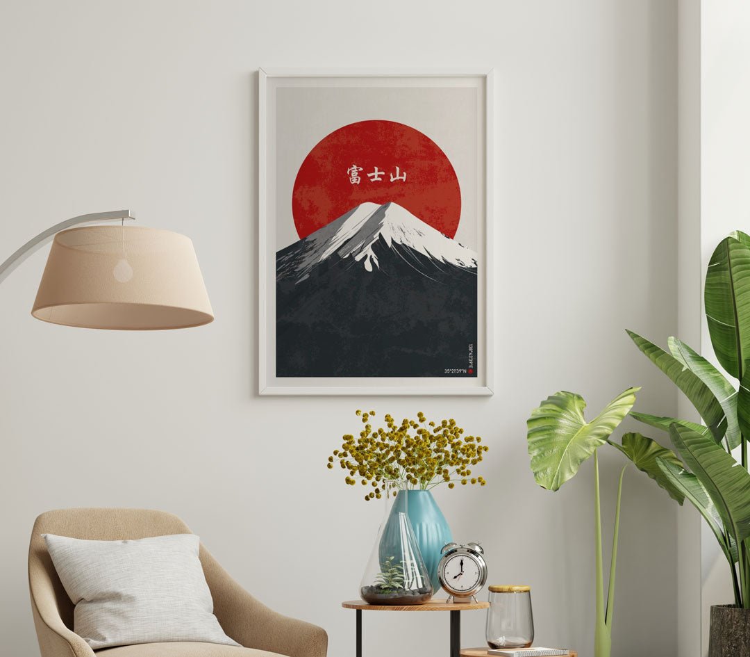 Sakura Mount Fuji Japanese Wall Art - Style My Wall