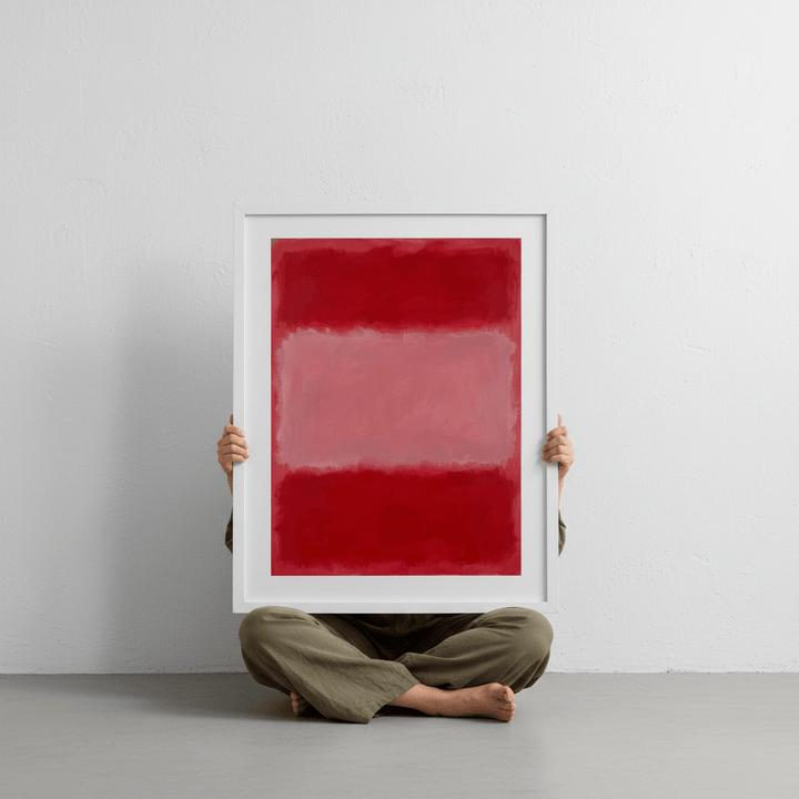 Salmon on Pink Abstract Mark Rothko Inspired Art wall - art - picture - poster